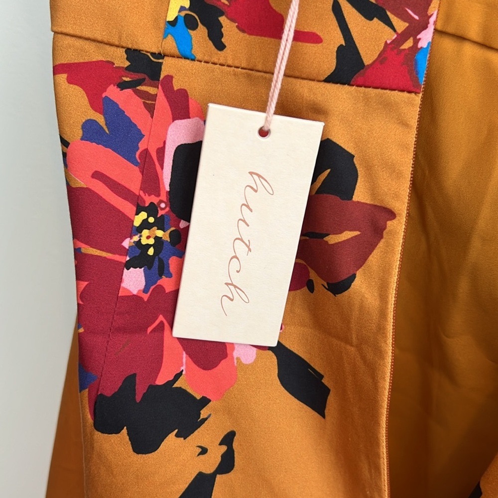 NWT Hutch Dea Maxi Dress Anthropologie mustard Yellow size 12 wedding party - Picture 8 of 8